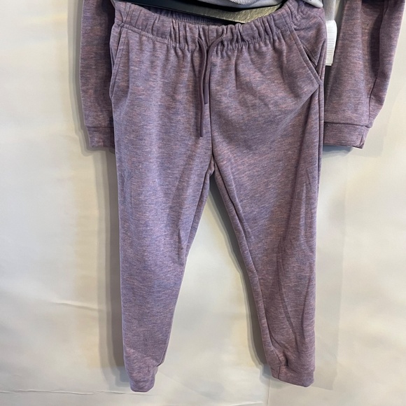 ANDY & EVAN GIRLS 2 PIECE SET JACKET WITH 1/4 ZIP & PANT SIZE 6 PURPLE - Picture 5 of 9